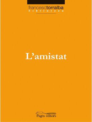 cover image of L'amistat